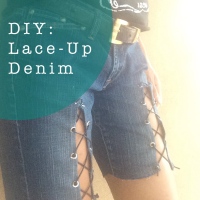 DIY: Lace-Up Denim!